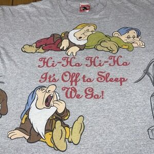 Vintage 90s Disney Snow White 7 Dwarfs All Over Print Sleepshirt One Size